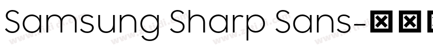 Samsung Sharp Sans字体转换